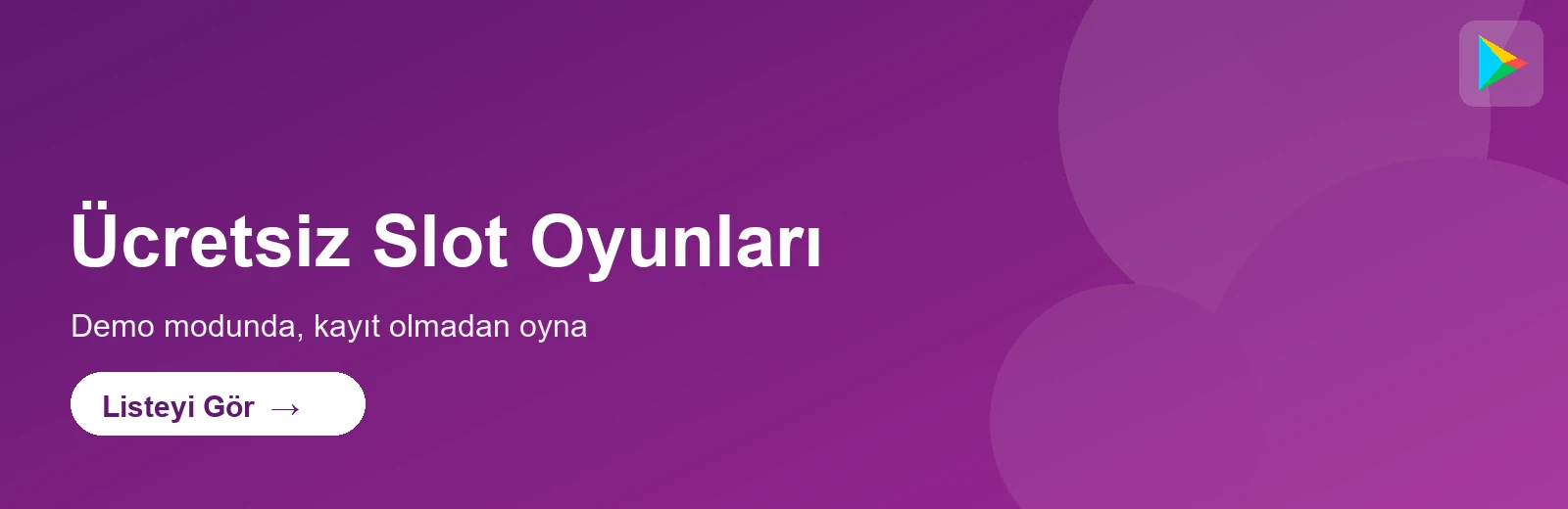 Ücretsiz slot oyunları