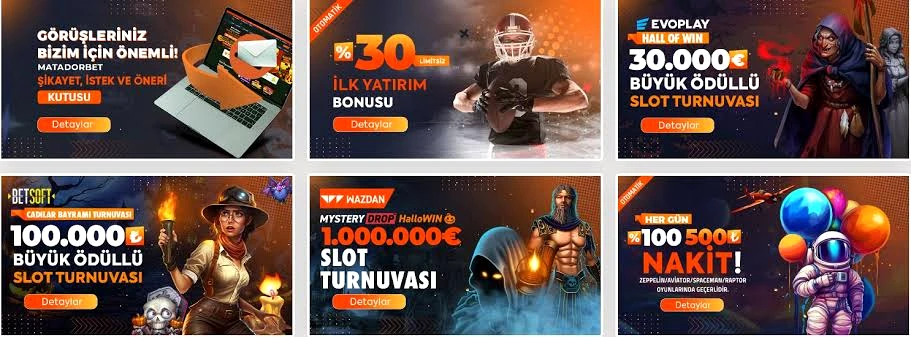 Matadorbet slot turnuvaları ve sağlayıcılar